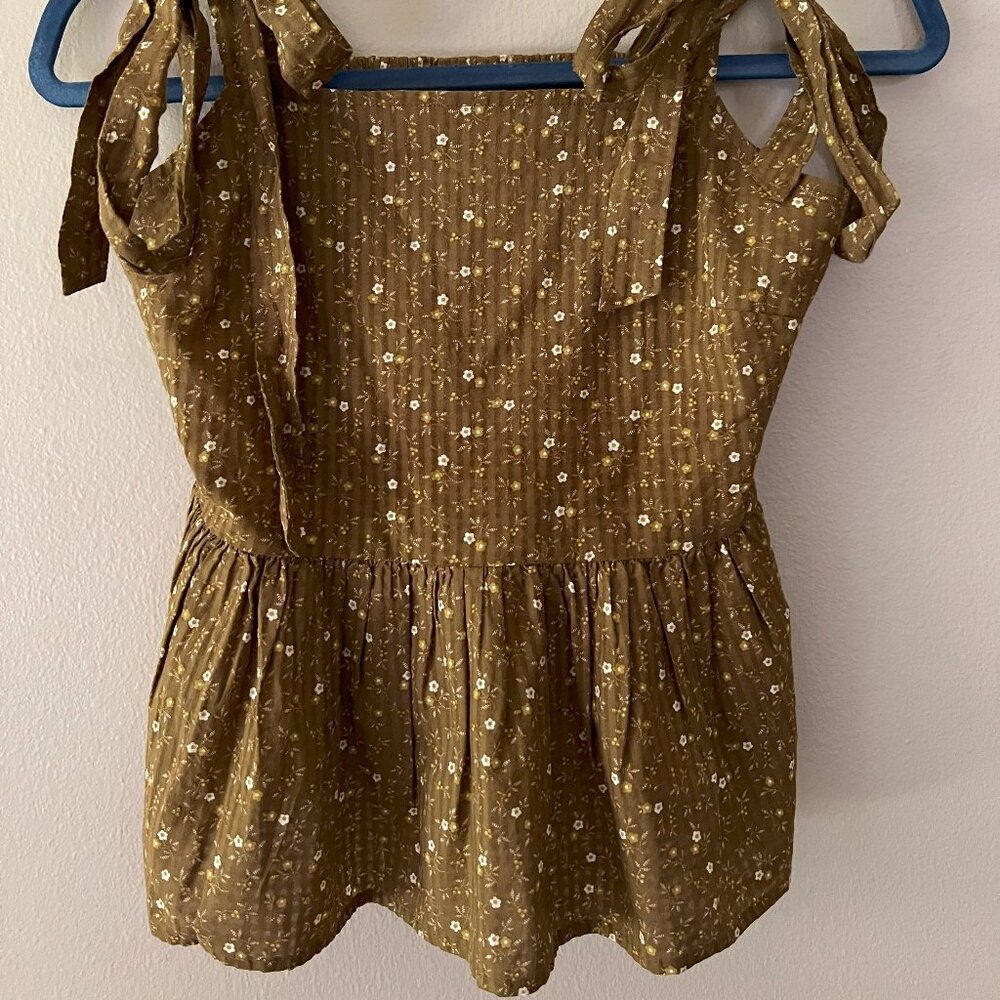 Madewell 100% Cotton Tank Top Blouse Size XXS Cottagecore